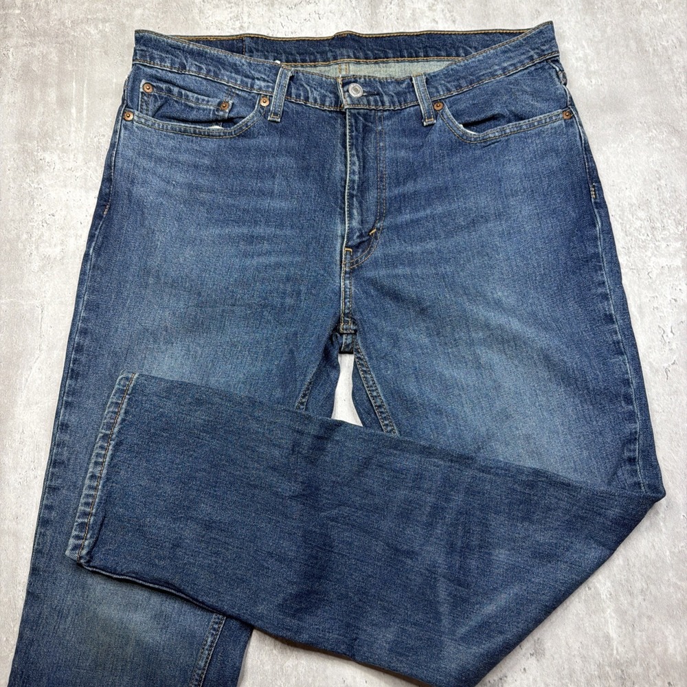 Levis 511 Slim Fit Jeans 36x32 Dark Wash Blue Denim Stretch Work Flex Work USA